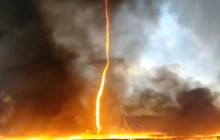 Огненный смерч прошелся по английскому графству Дербишир (видео)
