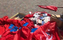 Портреты Ленина и советские флаги: в суде на Полтавщине обнаружили приемную Компартии (фото)