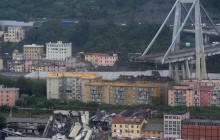 "Апокалиптические" кадры: фоторепортаж с места обрушения моста в Генуе