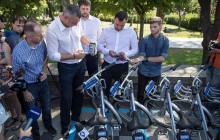 Кличко презентував систему велопрокату «Bike sharing», яка почала працювати у Києві