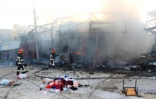 На вещевом рынке в Хмельницком произошел пожар (фото)