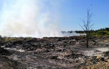 Поблизу Балаклії на Харківщині горить сміттєзвалище
