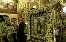 В Киево-Печерской лавре православные отметили перенесение мощей преподобного Феодосия Печерского