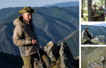 Путин устроил себе фотосессию в горах и взорвал соцсети (фотожабы)