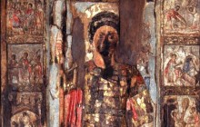 Перед згорілою міськрадою у Маріуполі встановлять пам'ятник, створений на основі чудотворної ікони Георгія Побідоносця