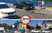 В Киеве на 50 метрах дороги произошло сразу два ДТП