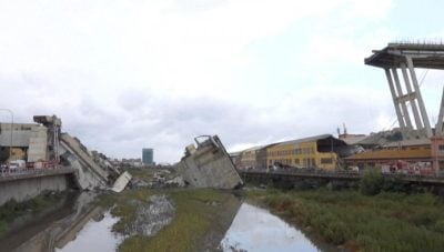 Фото Обвал моста в Италии 14 августа 2018