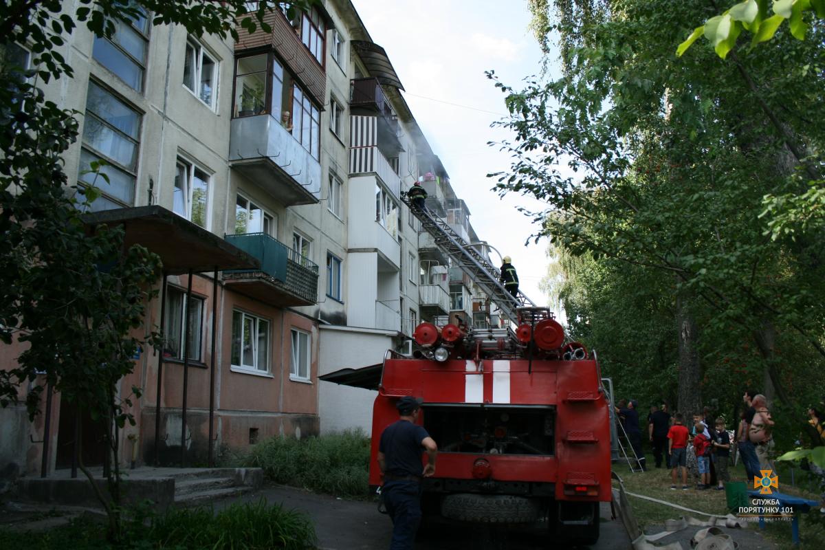 У Тернополі вдруге за тиждень через пожежу в багатоповерхівці евакуювали людей (фото)