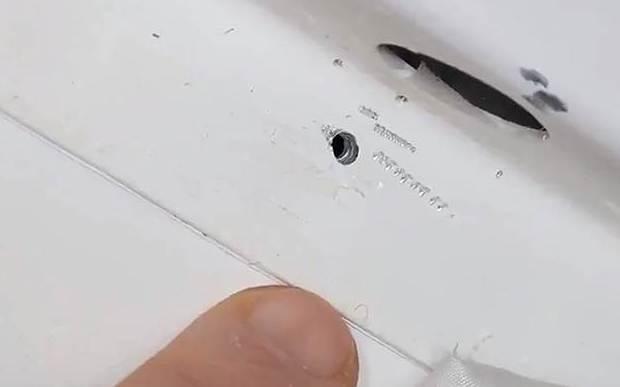 Отвір у кораблі «Союз МС-09» / фото liga.net