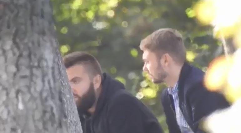 Журналист на встрече с &quot;СБУшником&quot; / фото Страна