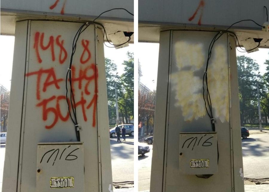 Антисемитские граффити / Фото Объединенной еврейской общины