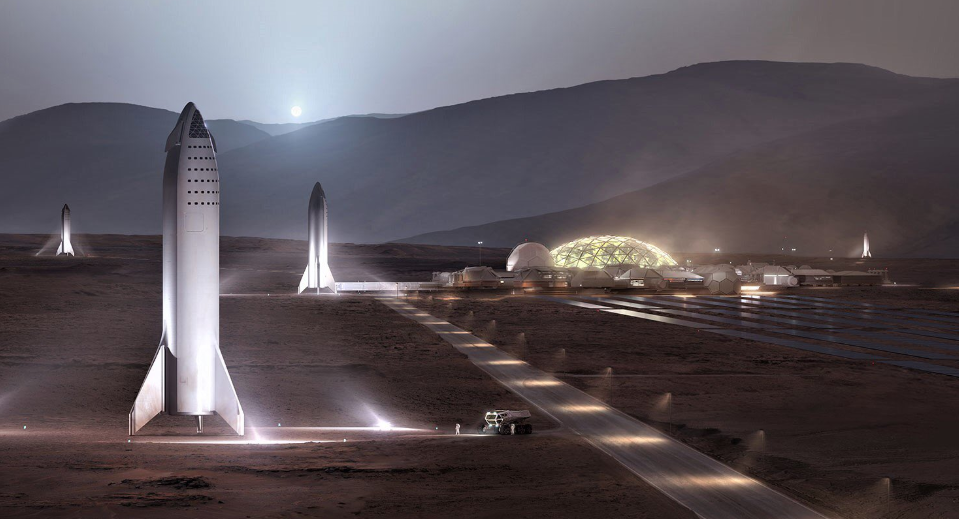 В 2021 году на Марсе станет "людно" / @elonmusk