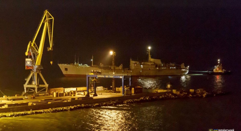 Two Ukrainian Ships Safely Arrive In Ukraines Mariupol Across Russian Controlled Kerch Strait
