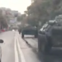 Military hardware seen relocated in center of Russian-occupied Donetsk (Video)