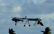 U.S. drone makes recon flight over contact line near occupied territories of Donbas