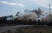 Харківські рятувальники ліквідували пожежу, під час гасіння якої впав гелікоптер (фото)