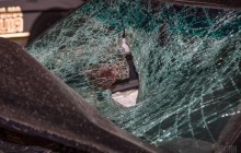 На Прикарпатье не разминулись рейсовый микроавтобус и легковой автомобиль, есть погибший (видео)