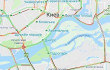 Из-за дождя Киев застрял в 7-бальных пробках (карта)