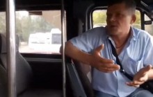 "Ты- баба!": на Запорожье разгорелся скандал из-за отказа водителя маршрутки бесплатно везти АТОшника (фото, видео)