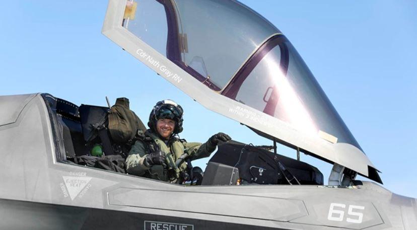 Льотчик Нейтан Грей став першим пілотом, який посадив F-35 на новітній британський авіаносець / royalnavy.mod.uk