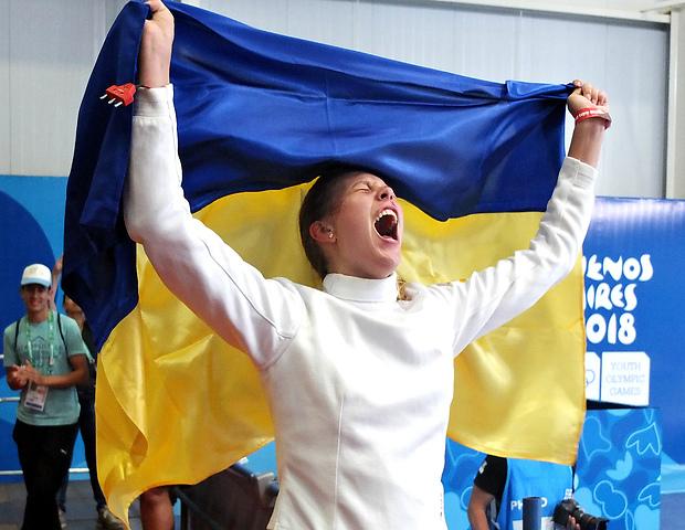 Катерина Чорній виграла два золота юнацької Олімпіади у фехтуванні / noc-ukr.org Катерина Чорній виграла два золота юнацької Олімпіади у фехтуванні / noc-ukr.org