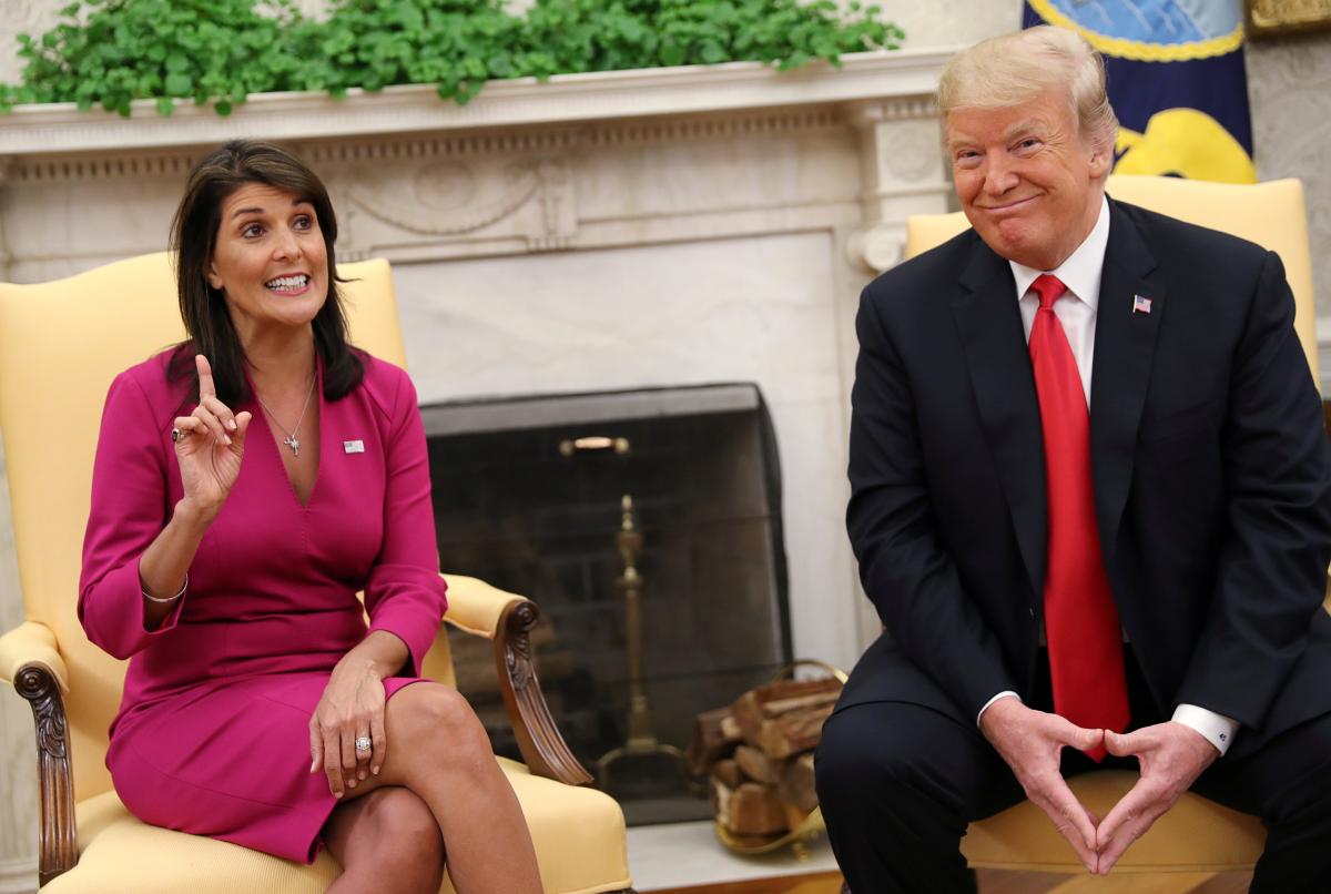 Никки Хейли и Дональд Трамп / REUTERS
