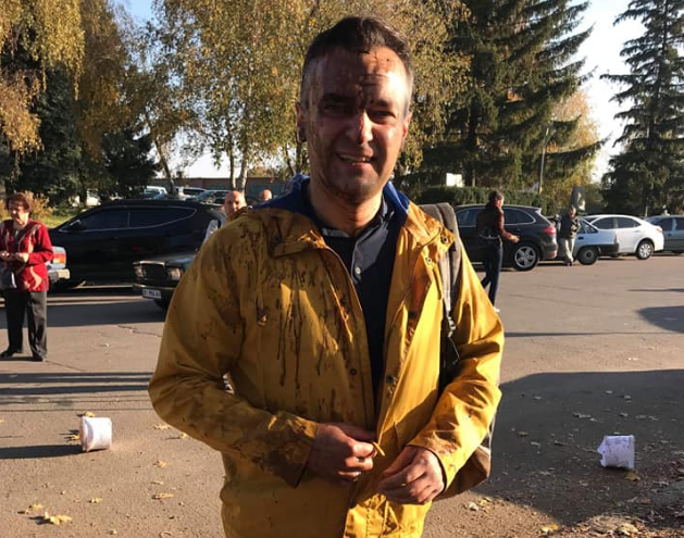 Гнапа облили фекаліями / facebook.com/gnap.ua