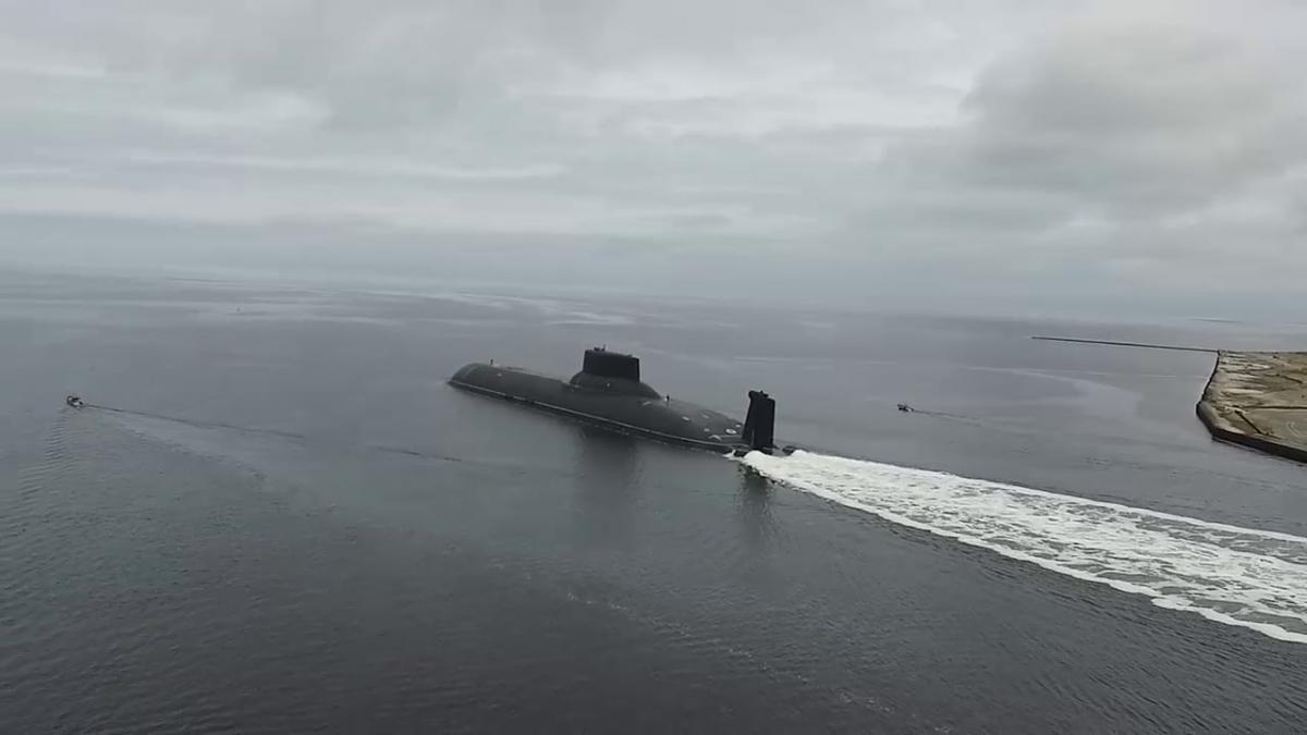 АПЛ "Дмитрий Донской" / скриншот видео СевМаш