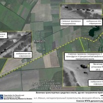 OSCE spots trucks carrying anti-aircraft gun in Russian-occupied Donbas