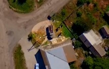 Aerial recon footage shows targeted strike at Donbas militants' truck with ammo