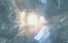 Офицер показал, как ВСУ разбомбили позицию боевиков на Донбассе (видео)