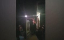 Опубліковано відео виїзду військових з бази на Чернігівщині після перших вибухів