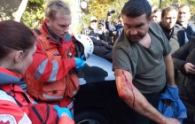 В організації "Невідомий патріот" заявили, що під МВС поліція затримала їхнього активіста (фото)