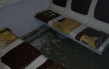 "Розбили всі вікна, повиривали сидіння": під Києвом вандали розгромили вагон електрички (фото, видео)
