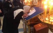 Тимошенко посетила Свято-Сретенский храм в прифронтовой Константиновке