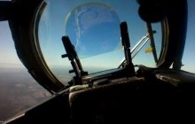 Військові показали відео знищення російського безпілотника з вертольота Мі-24