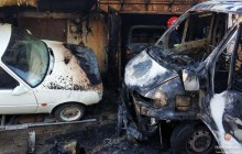 У Тернополі внаслідок пожежі в гаражному кооперативі згорів автомобіль, ще два пошкоджено (фото)