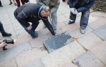 У литовському місті Шяуляє демонтують єврейські надгробки, використані у будівництві