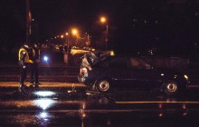 В Киеве пешеход-нарушитель погиб на крыше легковушки (фото, видео)