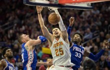 Украинец Лень набрал 8 очков за Атланту в матче НБА