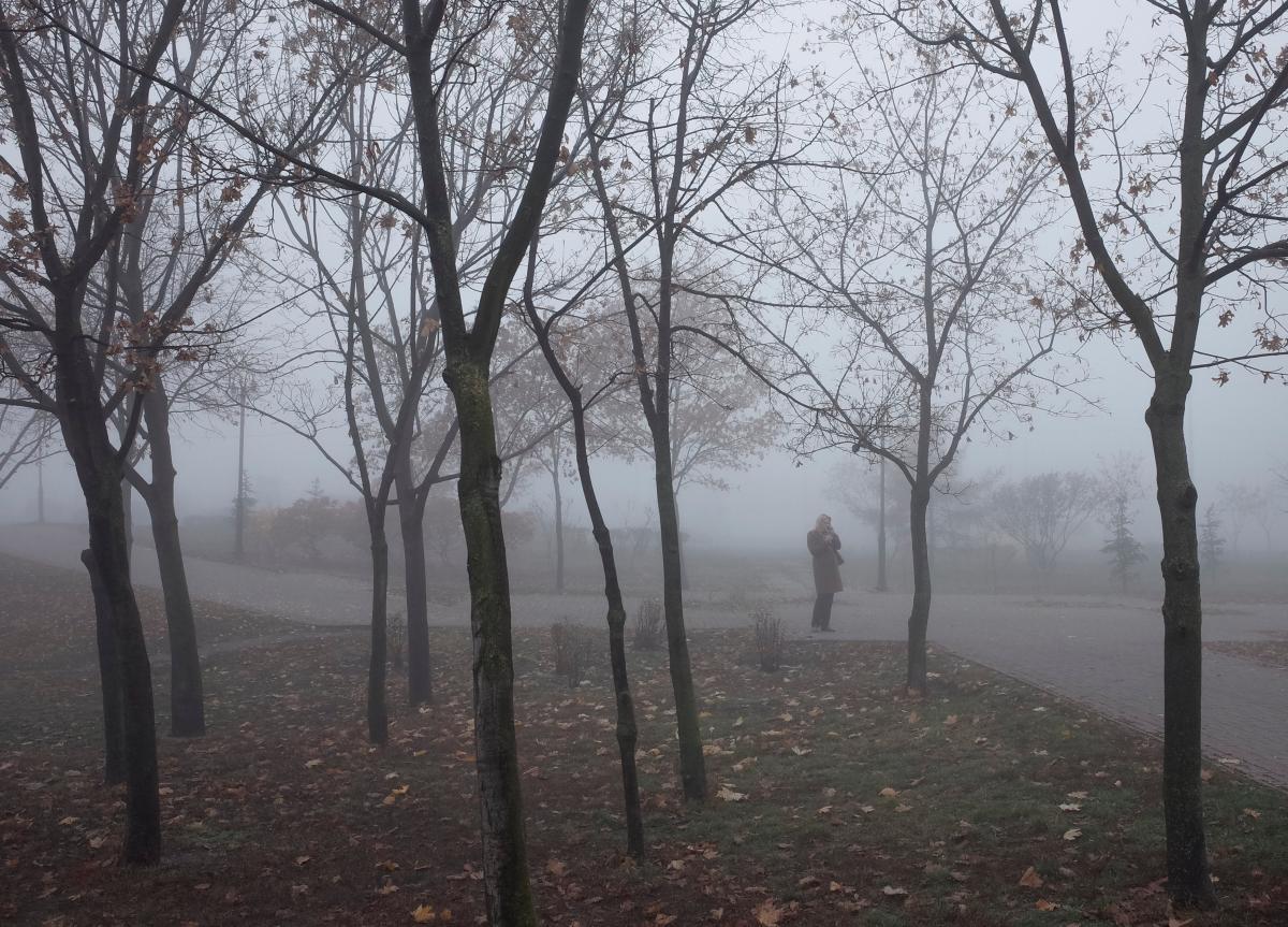 Утренний туман в Киеве / REUTERS