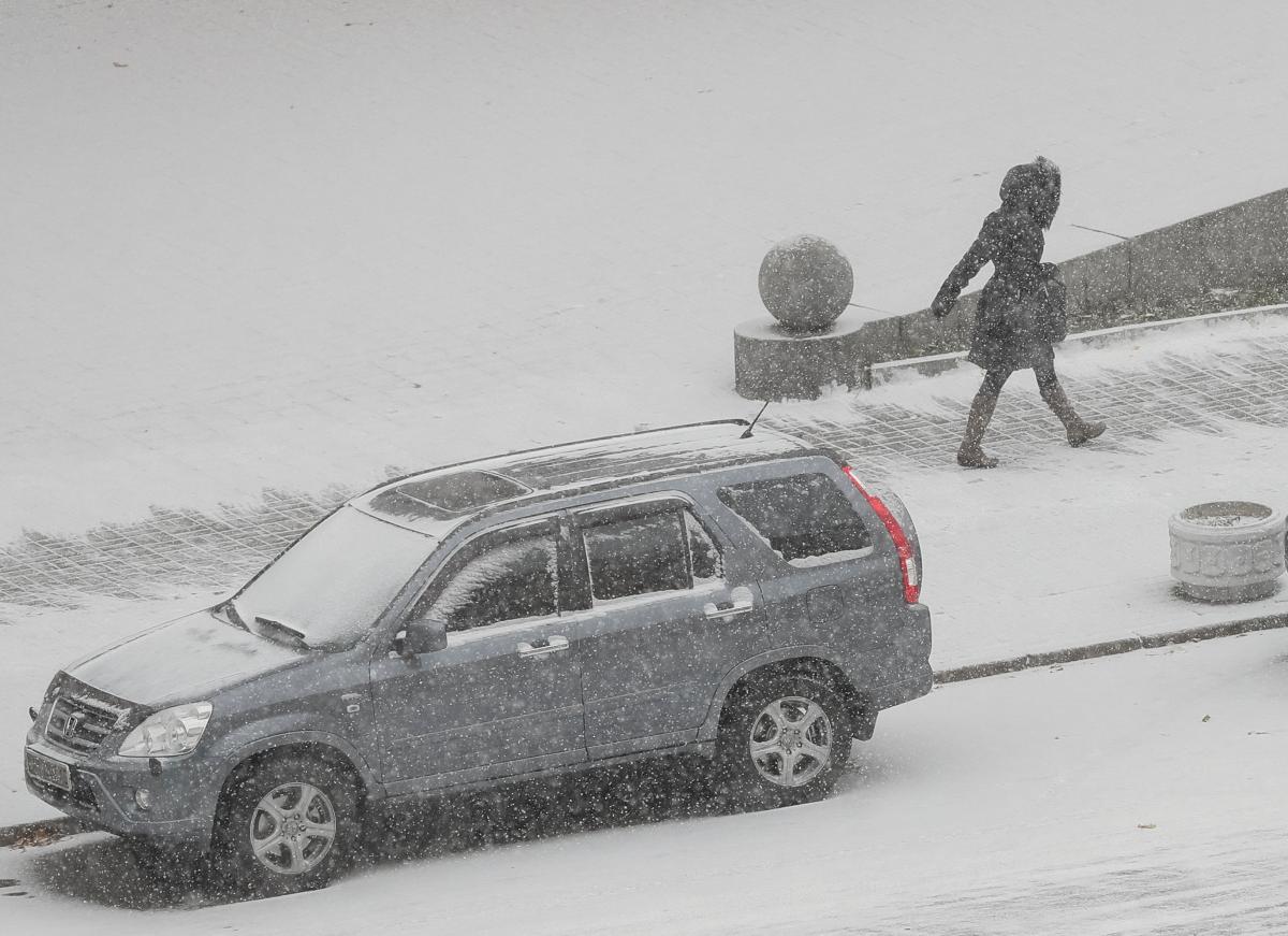 В Киеве с утра идет снег / REUTERS