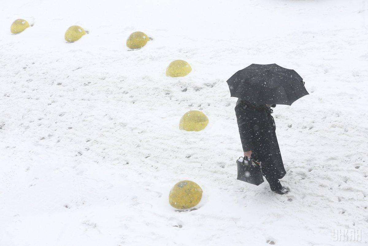 Сегодня в Киеве будет снежить / фото УНИАН