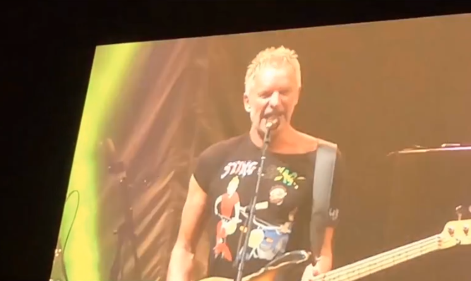 Стінг виступив у столиці / Скріншот