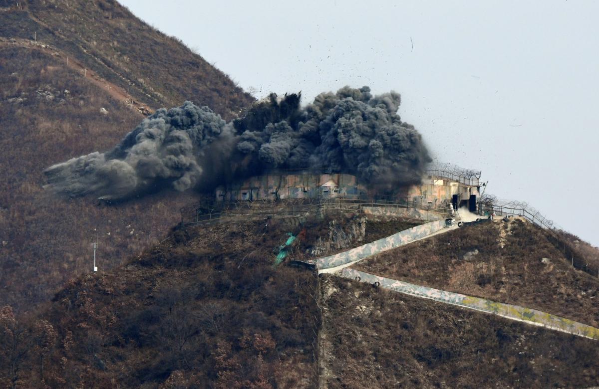 Підрив охоронного пункту / REUTERS