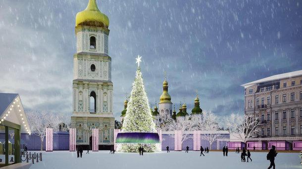 В этом году новогодняя елка на Софийской площади может быть искусственной / фото Folk Ukraine В этом году новогодняя елка на Софийской площади может быть искусственной / фото Folk Ukraine