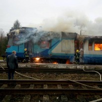 На Ривненщине сгорел дизельный тепловоз (фото, видео)