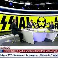 Польский телеканал поместил нацистскую символику в слово 