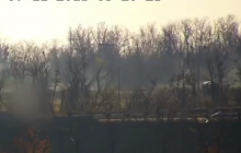 "Не все целыми доехали": на Донбассе подбили КамАЗ с боевиками (видео)