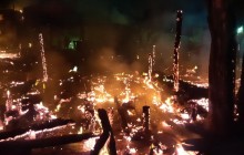 На Харківщині вщент вигоріла база відпочинку (фото)
